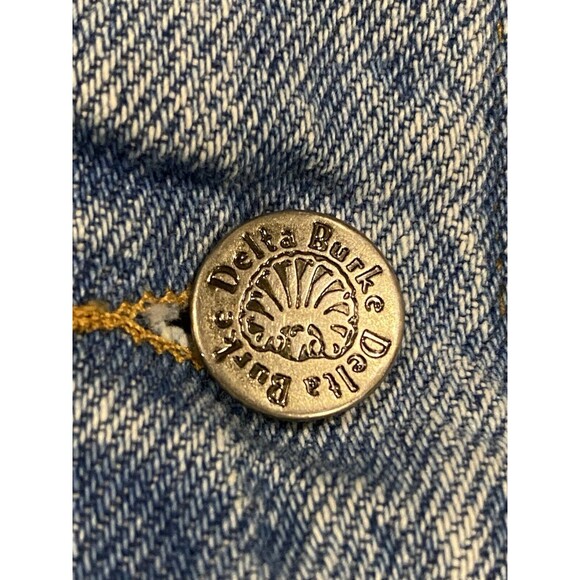 Vintage Delta Burke Delta Blues Denim Jacket L Made In USA Workwear Jacket - Picture 3 of 10